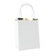 SACS EN PAPIER BLANC ET OR 29X8X15CM X4