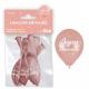 BALLON METAL J.A ROSE GOLD X6