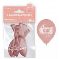 BALLON METAL J.A ROSE GOLD X6