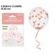 BALLONS CONFETTIS ROSE GOLD X6