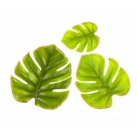 FEUILLE MONSTERA BORD PAILLETTE 3 TAILLES X6