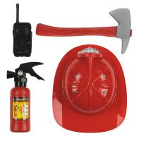 SET POMPIER (casque, hache, talkie, extincteur)