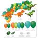 KIT 50 BALLONS POUR ARCHE DINOSAURE