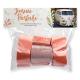 KIT DE DECORATION VOITURE ROSE GOLD (6noeuds+1 gros noeud+tulle20M)