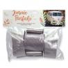KIT DE DECORATION VOITURE ARGENT (6noeuds+1 gros noeud+tulle20M)