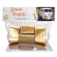 KIT DE DECORATION DE VOITURE OR (6noeuds+1 gros noeud+tulle20M) 