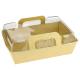 PANIER SALADE CARTON KR BRUN 750CC 200X145X50 + COUV. (200+200)