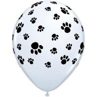 BALLON LATEX PATTES DE CHAT 28CM X6