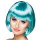 PERRUQUE CABARET TURQUOISE
