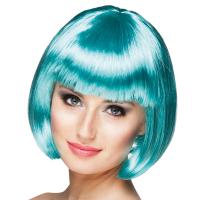 PERRUQUE CABARET TURQUOISE