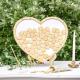 CADRE COEUR LIVRE D'OR 30X27CM SUR SUPPORT + 60 COEURS BOIS