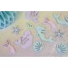 CONFETTIS DE TABLE THEME SIRENE EN BOIS X12