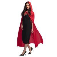 CAPE DUSK ROUGE AVEC CAPUCHE 180CM
