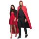 CAPE TWILIGHT NOIR / ROUGE REVERSIBLE 170CM