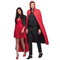 CAPE TWILIGHT NOIR / ROUGE REVERSIBLE 170CM