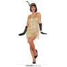 COSTUME CHARLESTON ROBE DOREE T.42-44