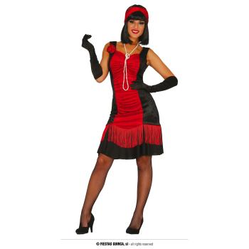 COSTUME CHARLESTON ROUGE ET NOIR T.M