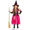 COSTUME SORCIERE ROSE T.10-12 ANS