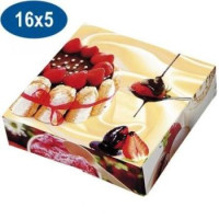 BOITE A GATEAU DECOREE 16X5  (X1)