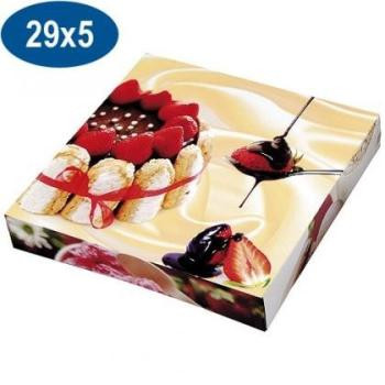 BOITE A GATEAU DECOREE 29X5  X1