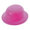 CHAPEAU MELON PAILLETTE ROSE