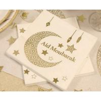 SERVIETTE AID MOUBARAK METALLISEE 33X33CM X20