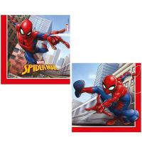 SERVIETTES 2 PLIS SPIDERMAN CRIME FIGHTER 33X33CM X20