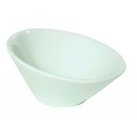 COUPELLE PORCELAINE ASYM BLANCHE 10 CL X12