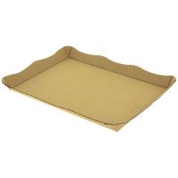 PLATEAU CARTON MICRO CANNELE KRAFT BRUN 268X200X30 (X200)