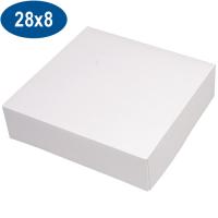 BOITE A GATEAU 28X8 BLANCHE X1