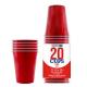 GOBELET ROUGE REUTILISABLE 53CL (X20)