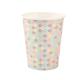 GOBELETS SIRENE CARTON IRISE PASTEL ET OR 255ML X8