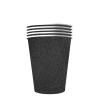 GOBELET CARTON NOIR SCINTILLANT 53CL X10