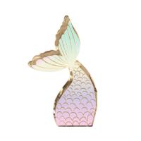 SERVIETTES SIRENE PASTEL ET OR 30X19CM  X16