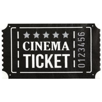 SERVIETTE THE CINEMA 40X33CM X20