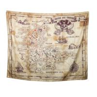 POSTER CHASSE AUX TRESORS PIRATE TISSU 150X190CM