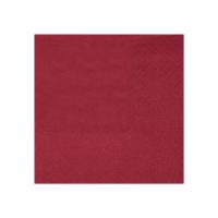 SERVIETTES COCKTAIL CRYSTAL BORDEAUX 21X20CM X25