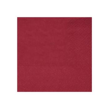 SERVIETTES COCKTAIL CRYSTAL BORDEAUX 21X20CM X25