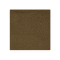 SERVIETTES COCKTAIL CRYSTAL CHOCOLAT 21X20CM X25