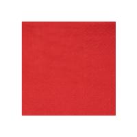 SERVIETTES COCKTAIL CRYSTAL ROUGE 21X20CM X25