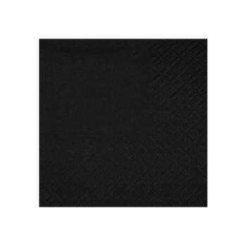 SERVIETTES COCKTAIL CRYSTAL NOIR 21X20CM X25
