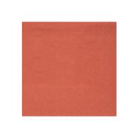 SERVIETTES COCKTAIL CRYSTAL TERRACOTTA 21X20CM X25