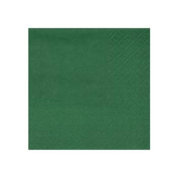 SERVIETTES COCKTAIL CRYSTAL VERT FONCE 21X20CM X25