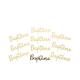 DECO "BAPTEME" OR 2X5CM  X10 