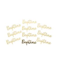 DECO "BAPTEME" OR 2X5CM  X10 