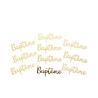DECO "BAPTEME" OR 2X5CM  X10 