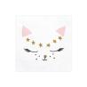 SERVIETTES DE TABLE CHATON 33X33CM  X20