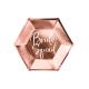 ASSIETTES BRIDE SQUAD ROSE GOLD 23CM X6