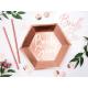 ASSIETTES BRIDE SQUAD ROSE GOLD 23CM X6