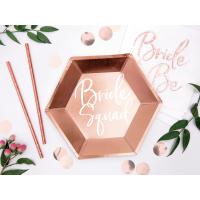 ASSIETTES BRIDE SQUAD ROSE GOLD 23CM X6